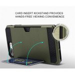 Wholesale iPhone 7 Plus Credit Card Armor Hybrid Case (Black)